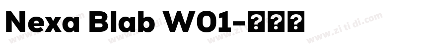Nexa Blab W01字体转换